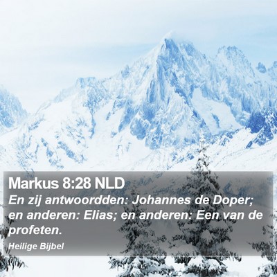 Markus 8:28 NLD Bible Verse Image
