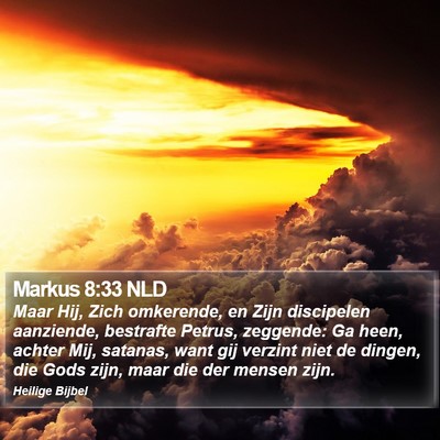 Markus 8:33 NLD Bible Verse Image