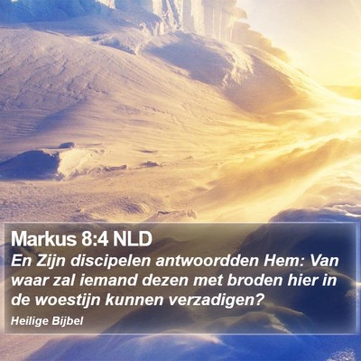 Markus 8:4 NLD Bible Verse Image
