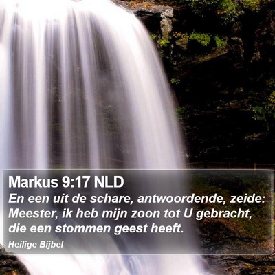 Markus 9:17 NLD Bible Verse Image