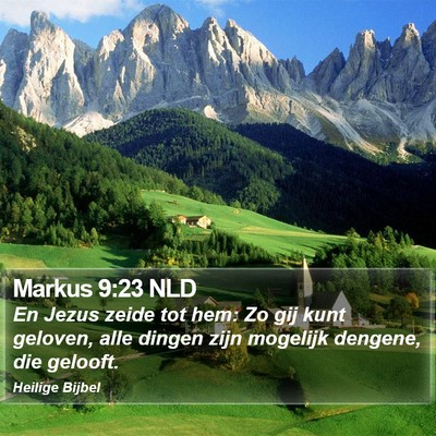 Markus 9:23 NLD Bible Verse Image