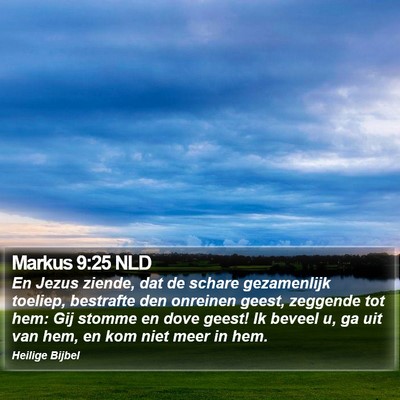 Markus 9:25 NLD Bible Verse Image