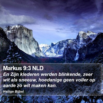 Markus 9:3 NLD Bible Verse Image