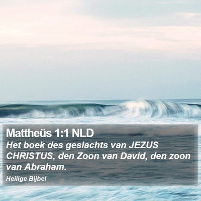 Mattheüs 1:1 NLD Bible Verse Image