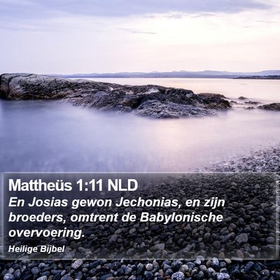 Mattheüs 1:11 NLD Bible Verse Image