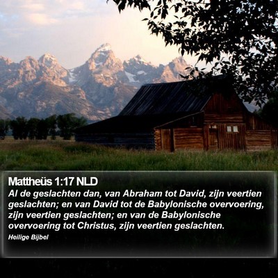 Mattheüs 1:17 NLD Bible Verse Image