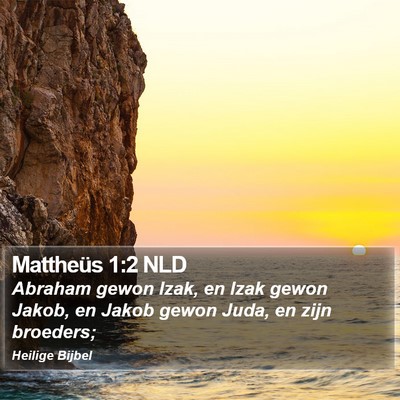 Mattheüs 1:2 NLD Bible Verse Image