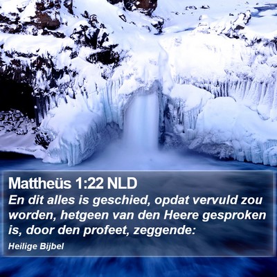 Mattheüs 1:22 NLD Bible Verse Image