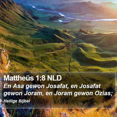 Mattheüs 1:8 NLD Bible Verse Image