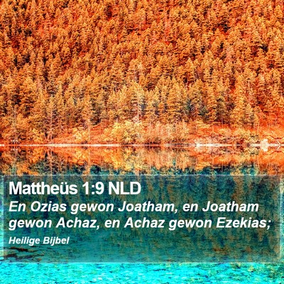 Mattheüs 1:9 NLD Bible Verse Image