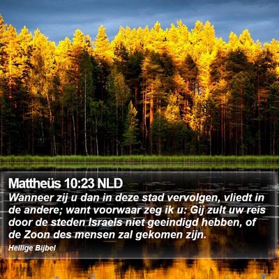 Mattheüs 10:23 NLD Bible Verse Image