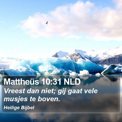 Mattheüs 10:31 NLD Bible Verse Image