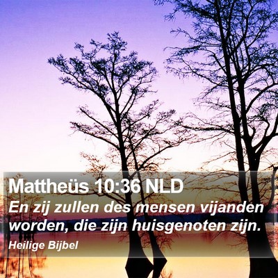 Mattheüs 10:36 NLD Bible Verse Image