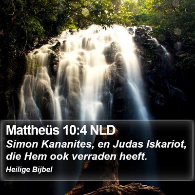 Mattheüs 10:4 NLD Bible Verse Image