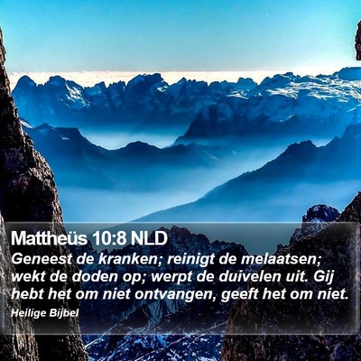 Mattheüs 10:8 NLD Bible Verse Image