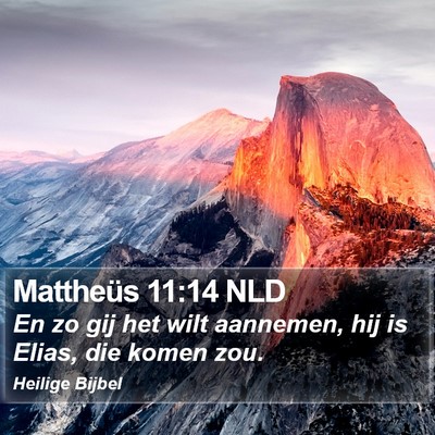 Mattheüs 11:14 NLD Bible Verse Image