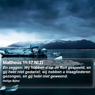 Mattheüs 11:17 NLD Bible Verse Image