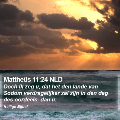 Mattheüs 11:24 NLD Bible Verse Image