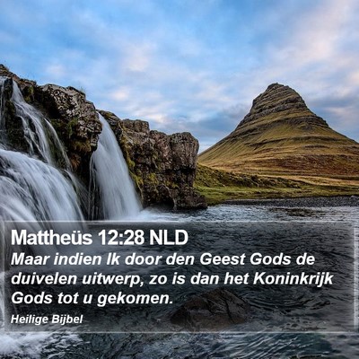 Mattheüs 12:28 NLD Bible Verse Image