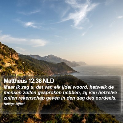 Mattheüs 12:36 NLD Bible Verse Image