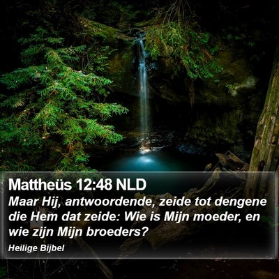 Mattheüs 12:48 NLD Bible Verse Image