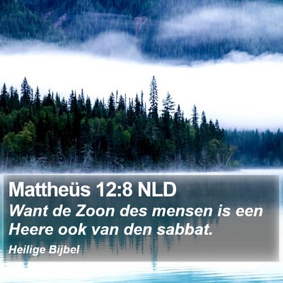 Mattheüs 12:8 NLD Bible Verse Image
