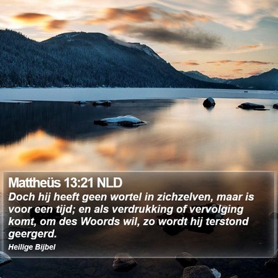 Mattheüs 13:21 NLD Bible Verse Image