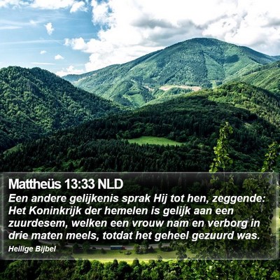 Mattheüs 13:33 NLD Bible Verse Image