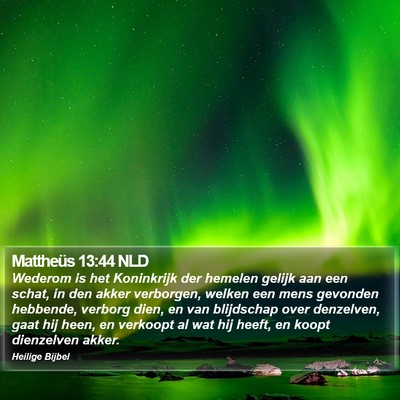 Mattheüs 13:44 NLD Bible Verse Image