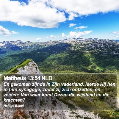 Mattheüs 13:54 NLD Bible Verse Image