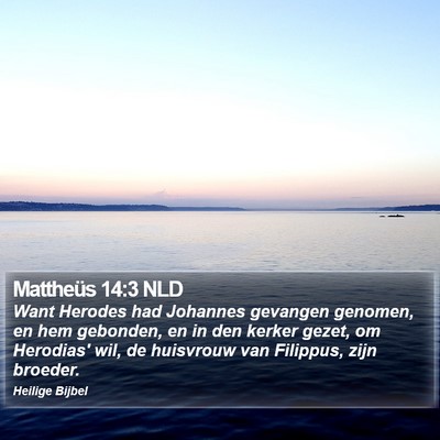 Mattheüs 14:3 NLD Bible Verse Image