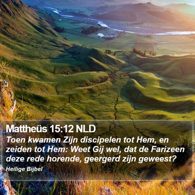 Mattheüs 15:12 NLD Bible Verse Image