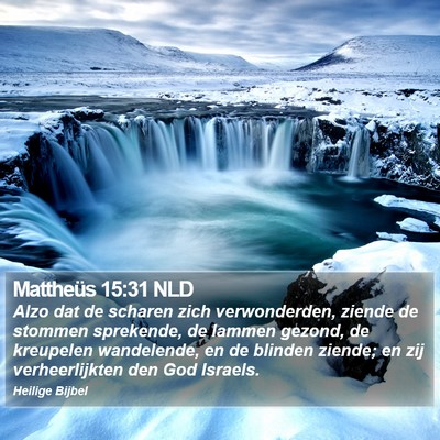 Mattheüs 15:31 NLD Bible Verse Image