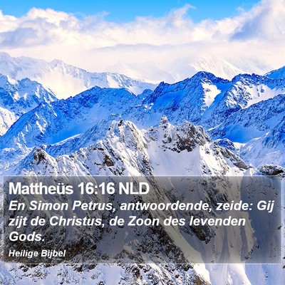 Mattheüs 16:16 NLD Bible Verse Image