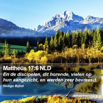 Mattheüs 17:6 NLD Bible Verse Image