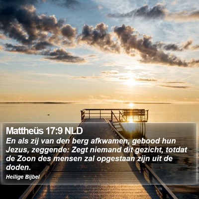 Mattheüs 17:9 NLD Bible Verse Image
