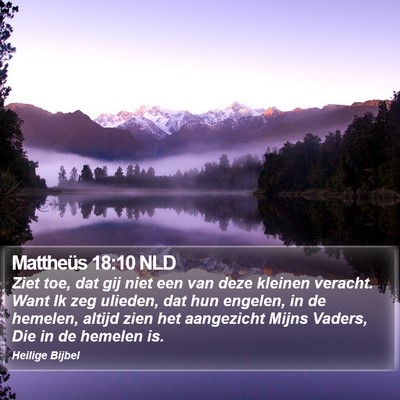 Mattheüs 18:10 NLD Bible Verse Image