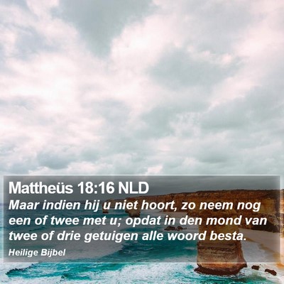 Mattheüs 18:16 NLD Bible Verse Image