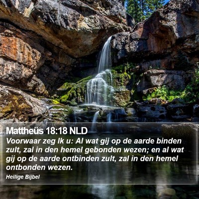 Mattheüs 18:18 NLD Bible Verse Image