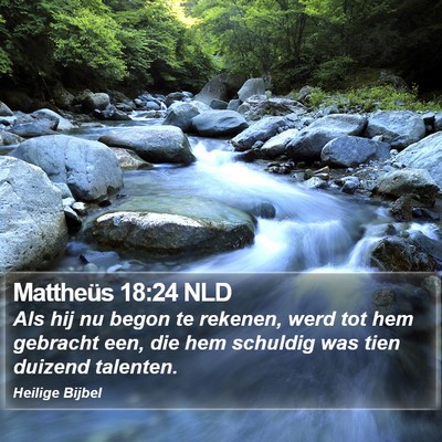 Mattheüs 18:24 NLD Bible Verse Image