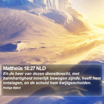 Mattheüs 18:27 NLD Bible Verse Image