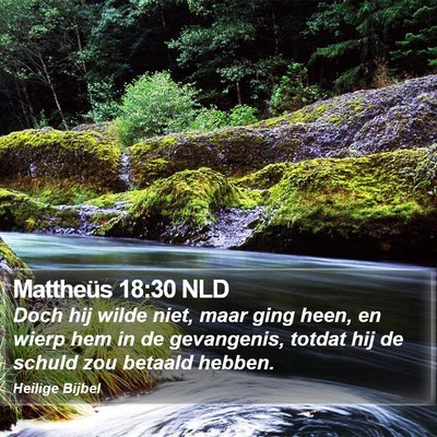 Mattheüs 18:30 NLD Bible Verse Image