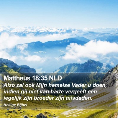 Mattheüs 18:35 NLD Bible Verse Image