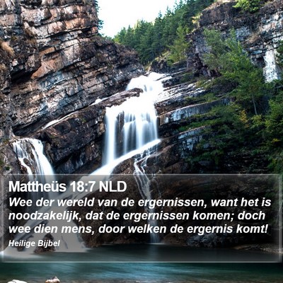 Mattheüs 18:7 NLD Bible Verse Image