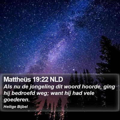 Mattheüs 19:22 NLD Bible Verse Image