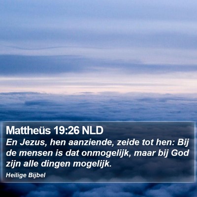 Mattheüs 19:26 NLD Bible Verse Image