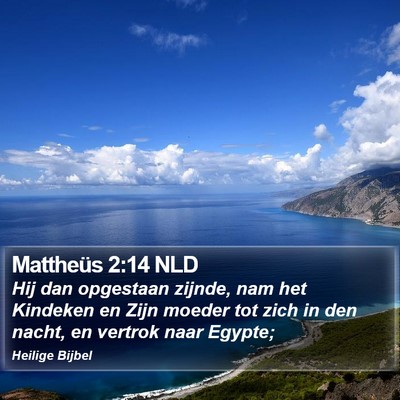 Mattheüs 2:14 NLD Bible Verse Image