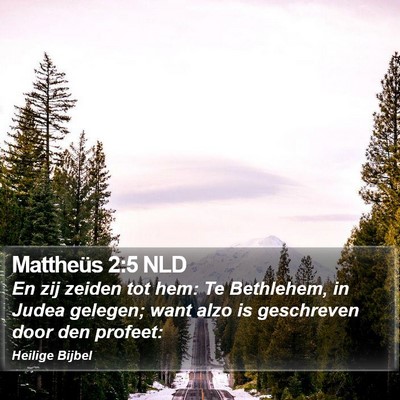 Mattheüs 2:5 NLD Bible Verse Image