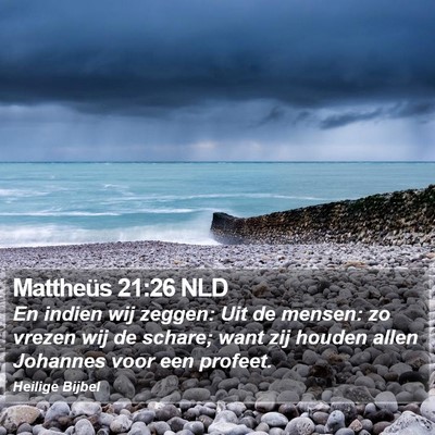 Mattheüs 21:26 NLD Bible Verse Image