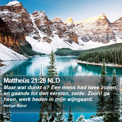 Mattheüs 21:28 NLD Bible Verse Image